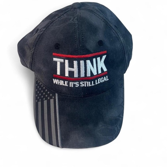 Black THINK Cap - Picture 1 of 4